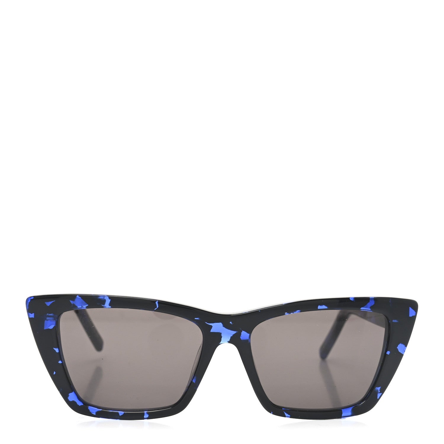 Saint Laurent Acetate Mica Cat Eye Sunglasses SL 276 Black Blue 2 of 8