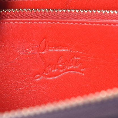 Christian Louboutin Calfskin Panettone Spiked Zip Around Wallet Iris 10 of 10