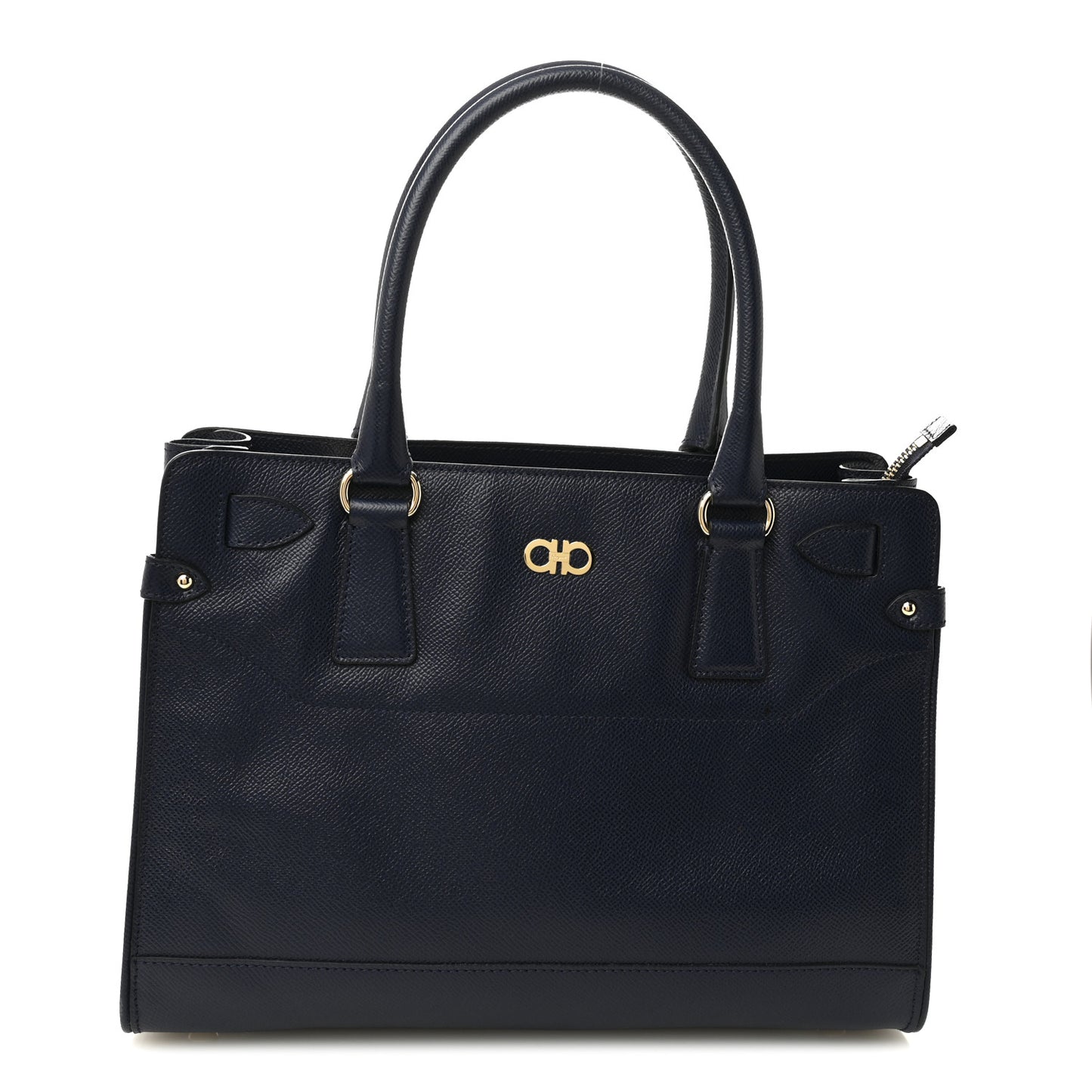 Calfskin Briana Tote Navy
