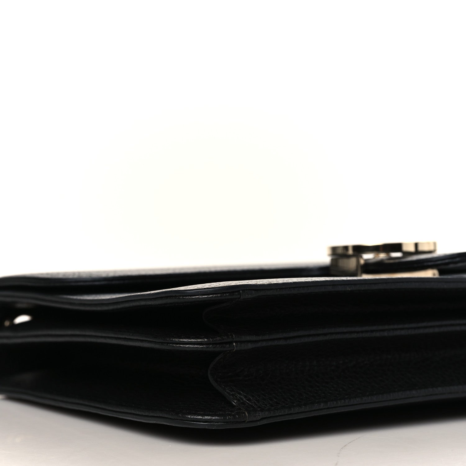 Gucci Dollar Calfskin Interlocking G Shoulder Bag Black 8 of 9
