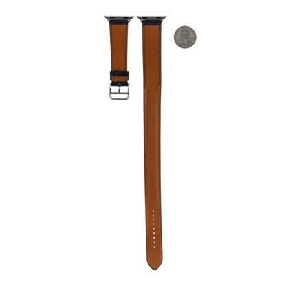 Hermes Swift Cavalleria Print 41mm Apple Watch Double Tour Strap Encre Beton 2 of 8