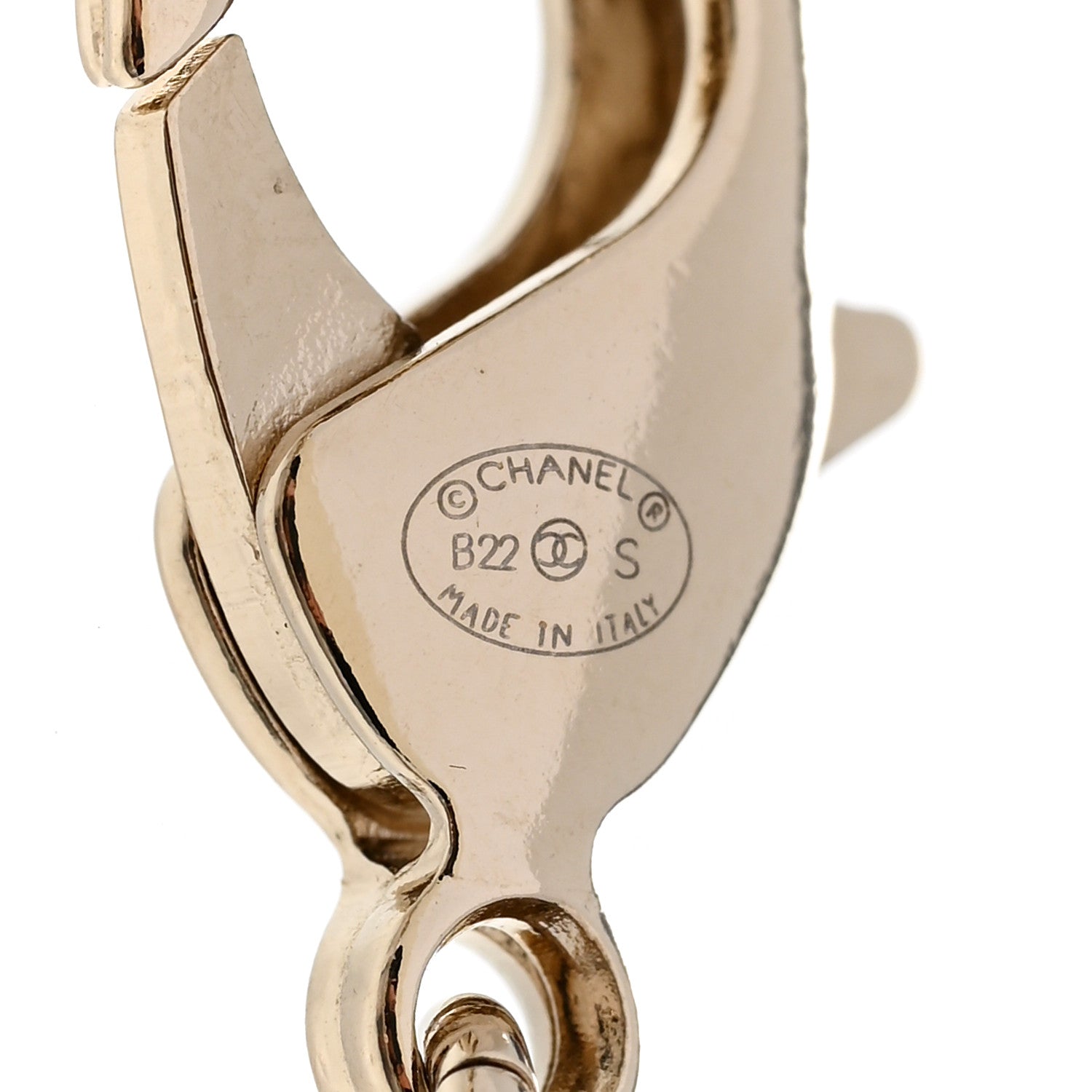 Chanel Crystal Chain CC Link Bracelet Gold Silver 4 of 5