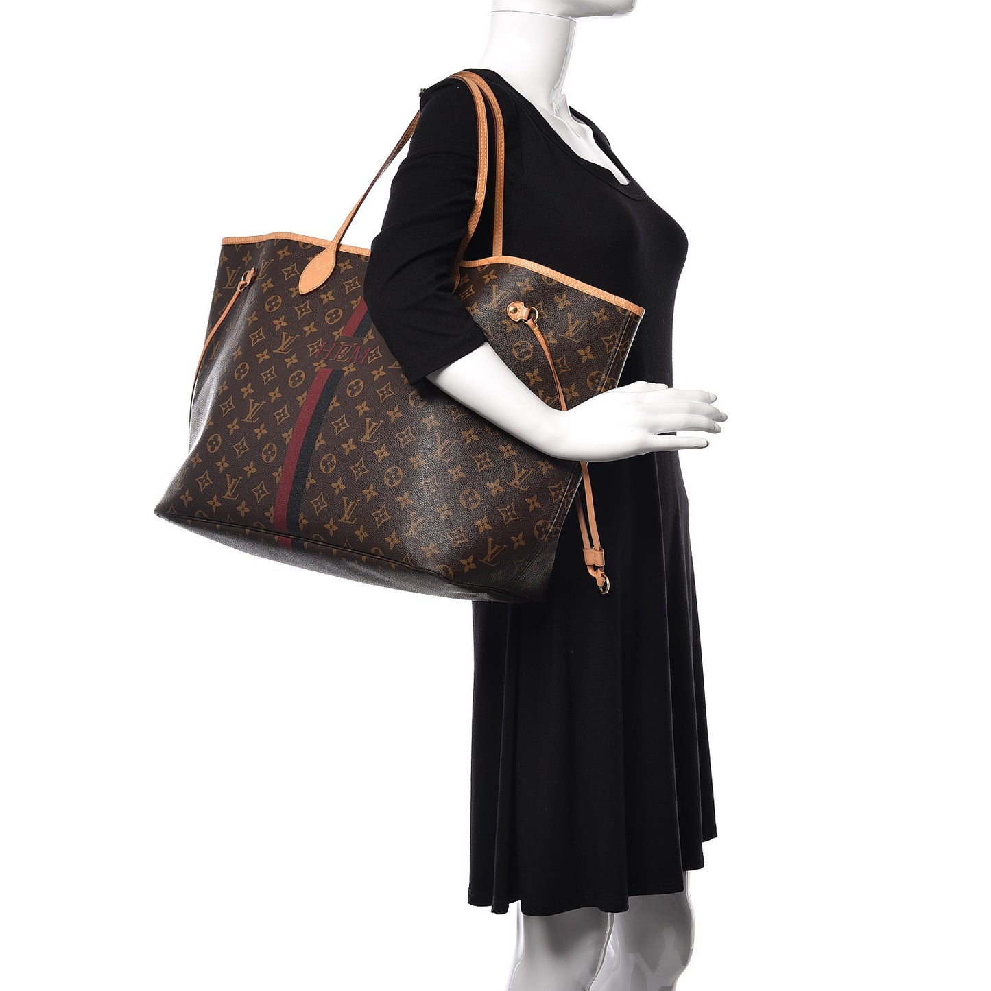 Monogram My LV Heritage Neverfull GM Bordeaux Black