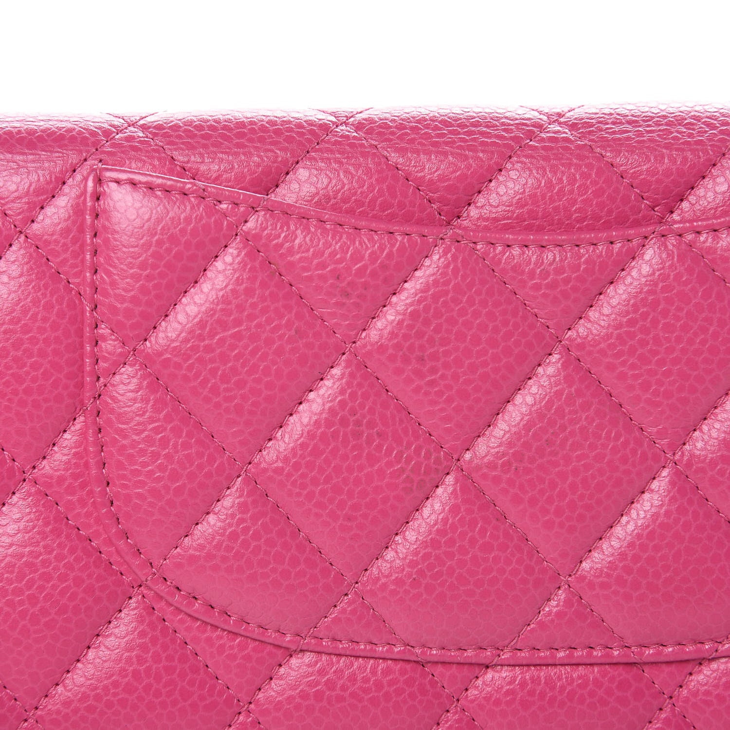Chanel Caviar Quilted Yen Wallet Pink 5 of 6