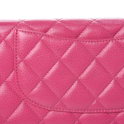 Chanel Caviar Quilted Yen Wallet Pink 5 of 6
