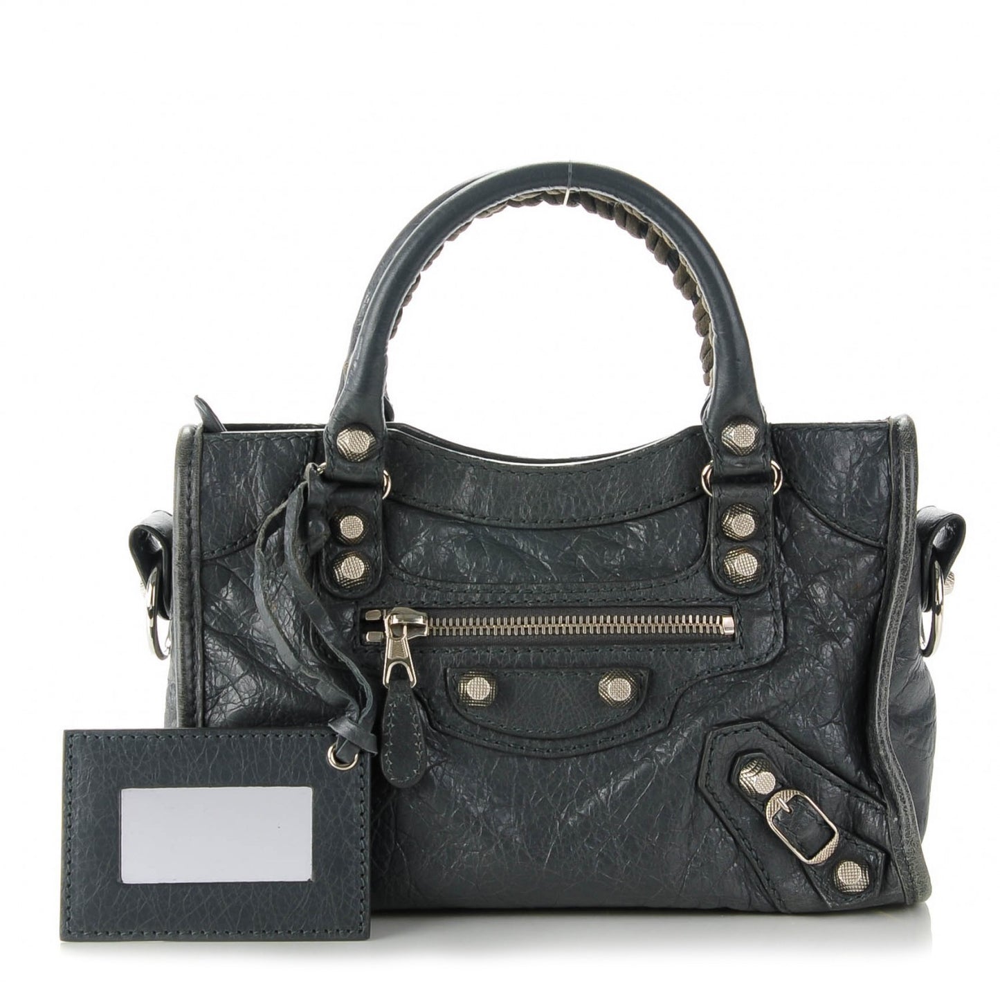 Agneau Giant 12 Silver Hardware Mini City Gris Tarmac