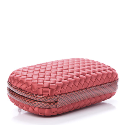 Bottega Veneta Satin Ayers Intrecciato Chain Knot Clutch Boucher 3 of 8