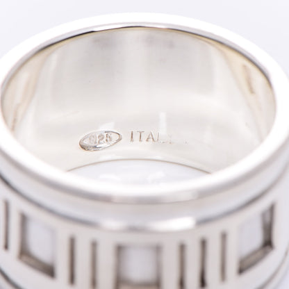 Tiffany Sterling Silver Atlas Ring 57 8 4 of 5