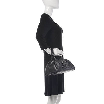 Chanel Caviar Quilted Small Bowler Black 2 of 16