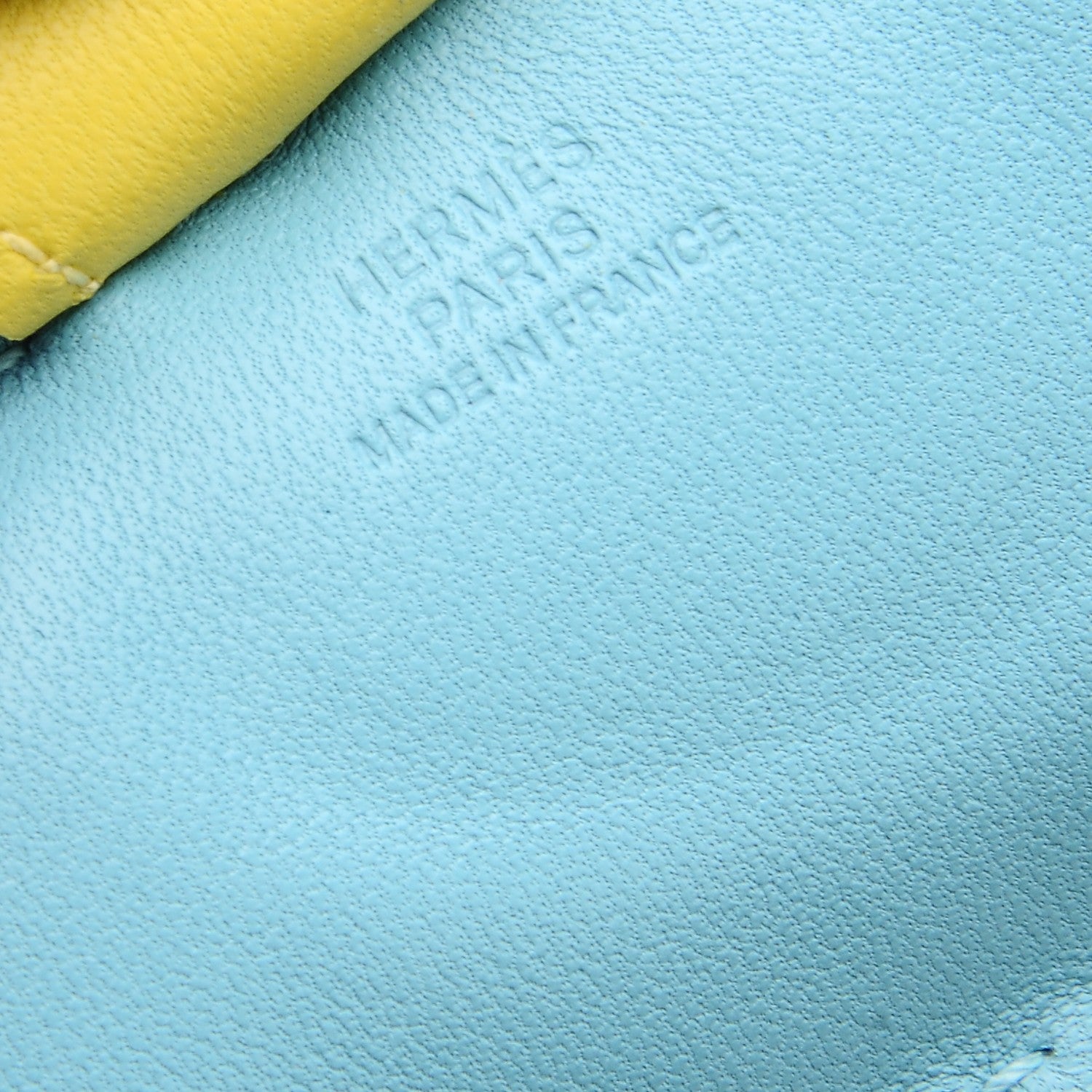 Hermes Milo Lambskin Grigri Rodeo Horse Bag Charm GM Bleu Celeste Lime Malachite 3 of 3