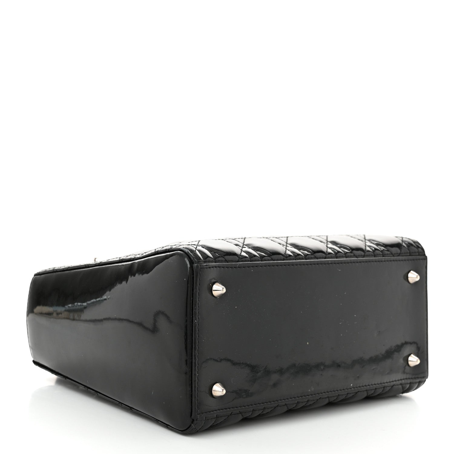 Christian Dior Patent Cannage Medium Lady Dior Black 4 of 10