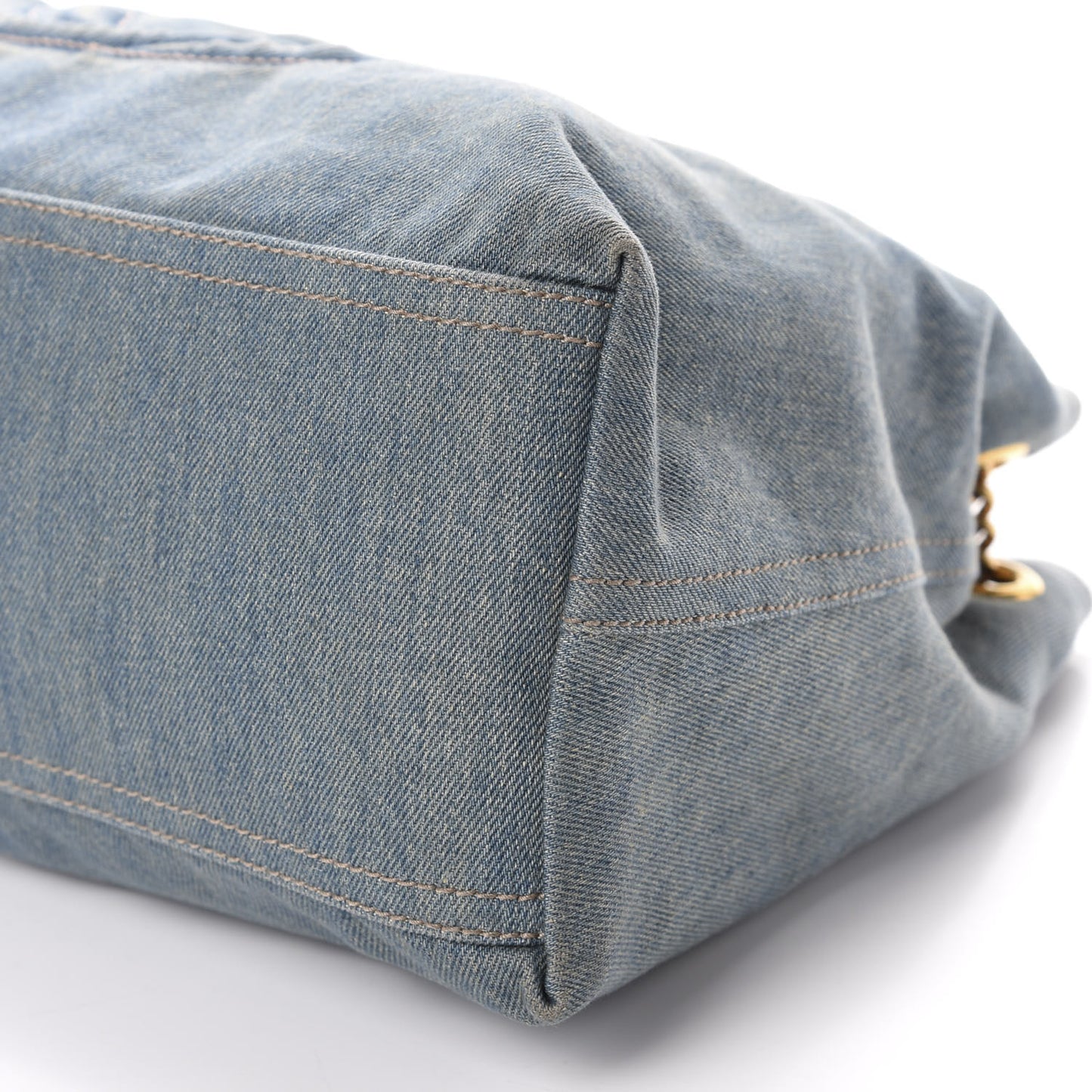 Denim Medium Soho Chain Shoulder Bag Blue