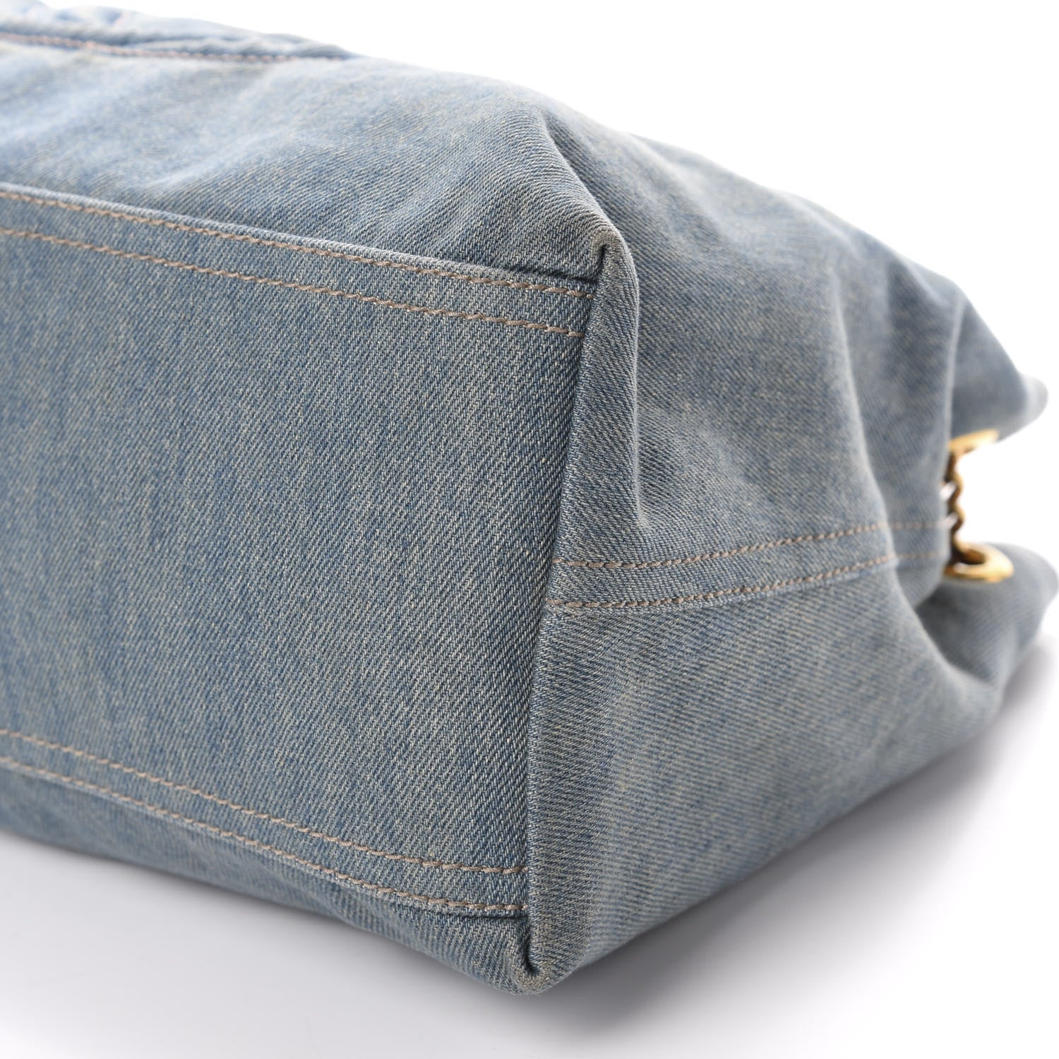 Gucci Denim Medium Soho Chain Shoulder Bag Blue 7 of 11