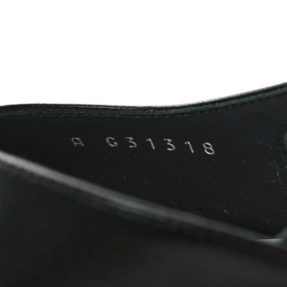 Chanel Lambskin Cap Toe CC Slingback Sandals 37 Black Dark Grey 6 of 9
