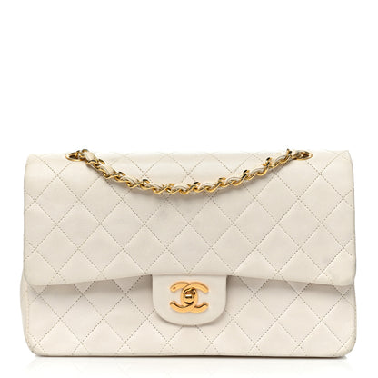 Chanel Lambskin Quilted Medium Double Flap White 1 of 18