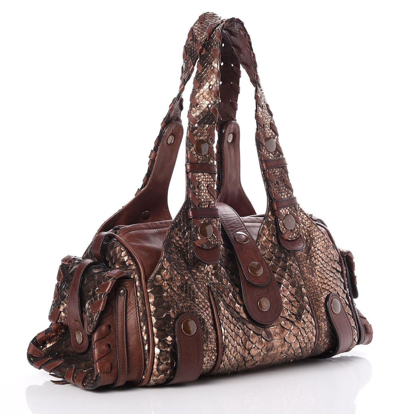 Python Silverado Shoulder Bag Bronze