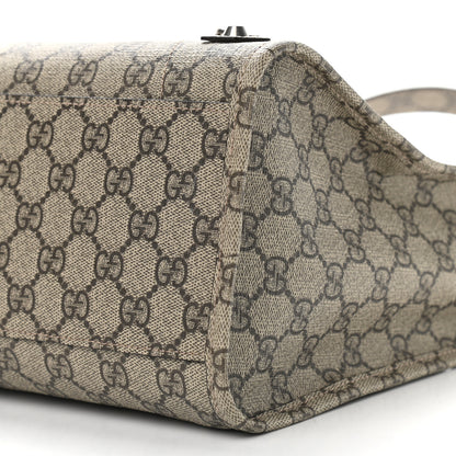 Balenciaga X GUCCI GG Supreme Monogram Neo Classic Silver Hardware City Beige Ebony 10 of 10