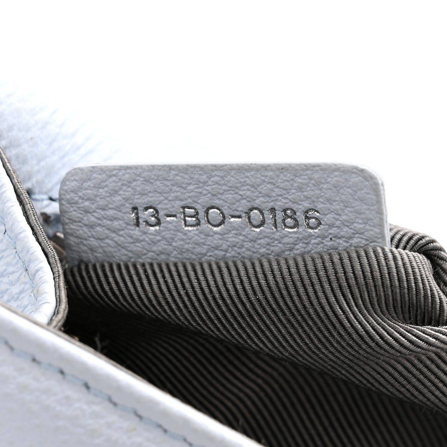 Grained Calfskin Small Diorama Flap Bag Sky Light