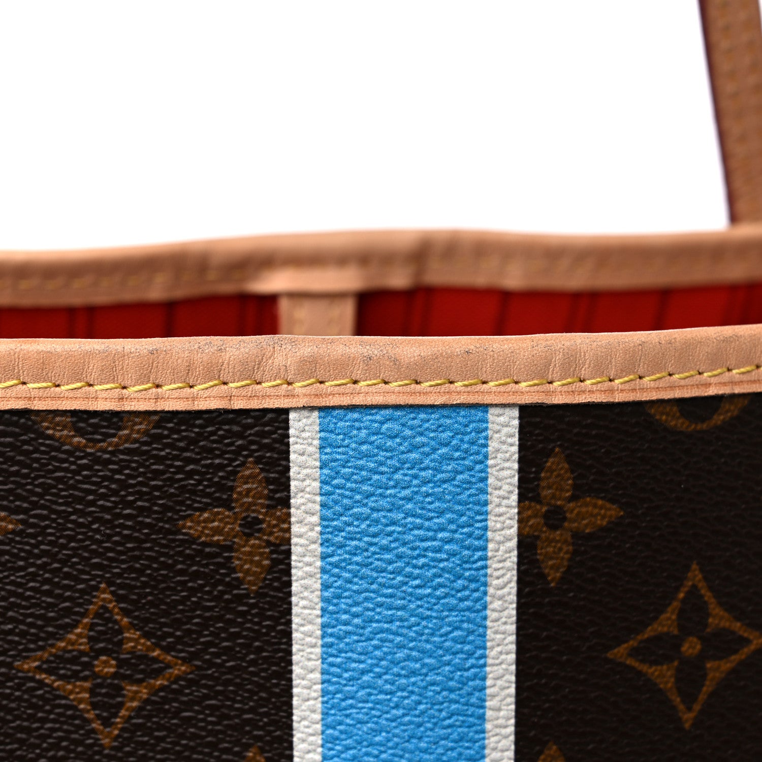 Louis Vuitton Monogram My LV Heritage Neverfull GM White Bleu Clair 12 of 14