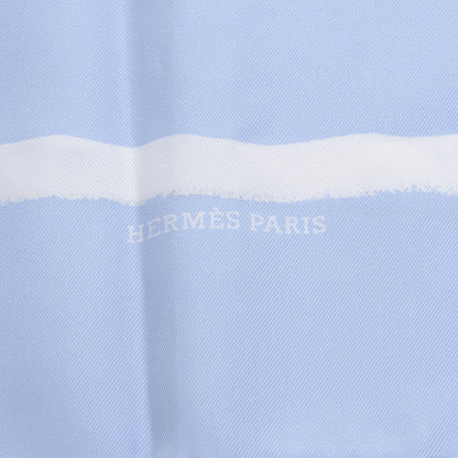 Hermes Silk Mediterannee Scarf 90 Bleu 5 of 8