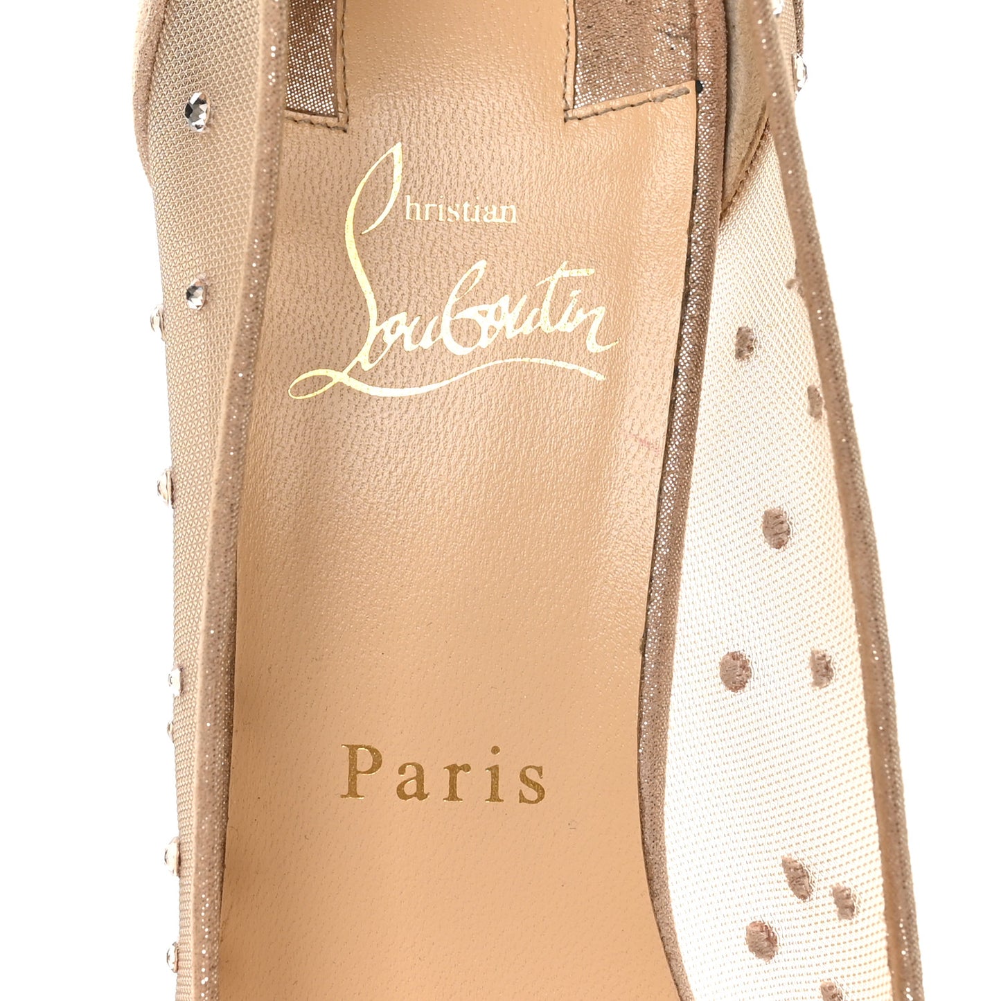 Suede Lame Crystal Strass Follies 85 Pumps 40 Light Silk