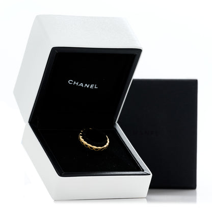 Chanel 18K Yellow Gold Mini Coco Crush Ring 52 6 5 of 5