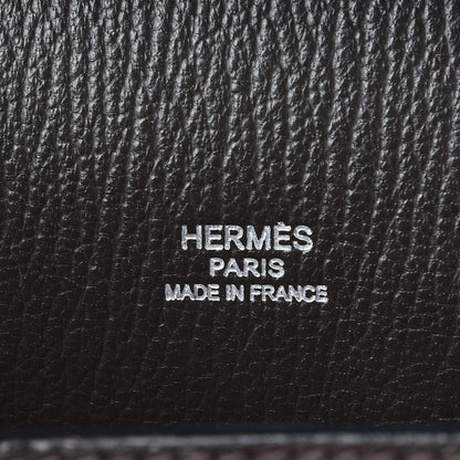 Hermes Taurillon Clemence Jypsiere 28 Chocolate 6 of 14
