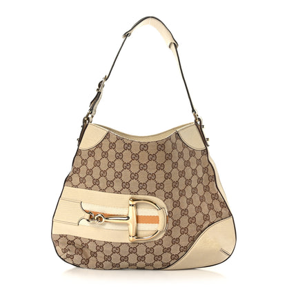 Gucci Monogram Hasler Hobo Beige 1 of 9