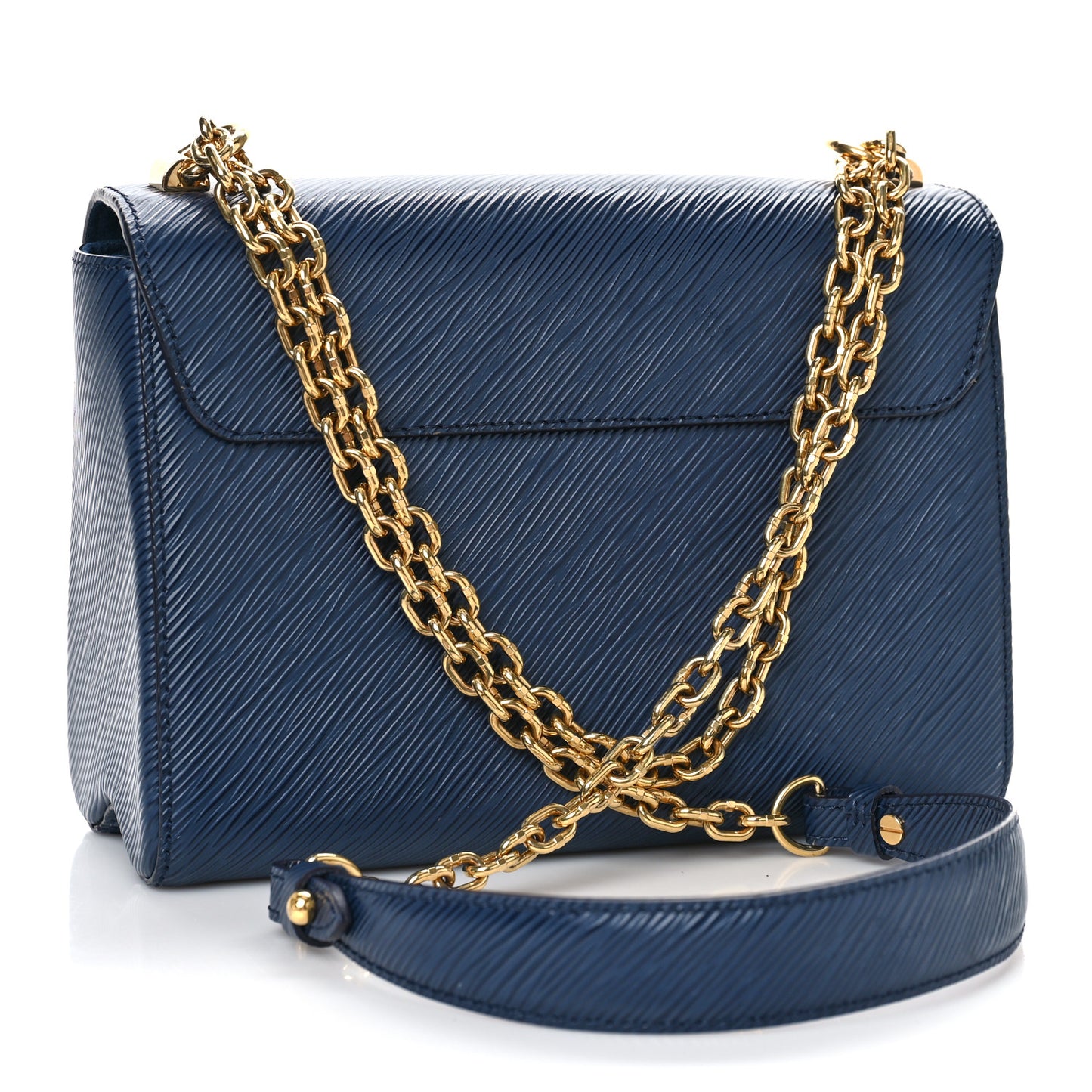 Epi Twist Shoulder Bag MM Indigo