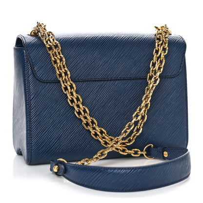 Louis Vuitton Epi Twist Shoulder Bag MM Indigo 3 of 8