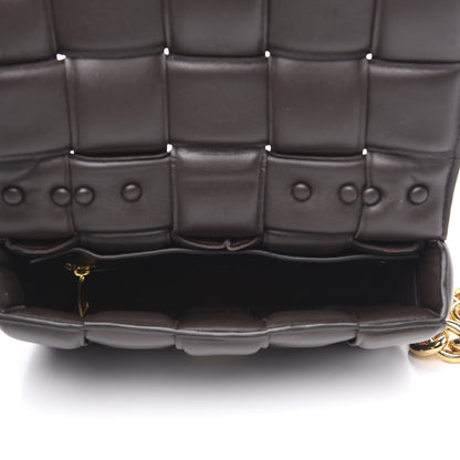Bottega Veneta Lambskin Maxi Intreccio Padded Chain Cassette Crossbody Bag Black 5 of 8