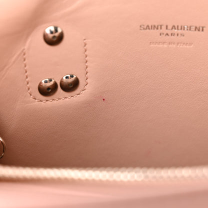 Saint Laurent Grained Calfskin Topstich Baby Sac De Jour Antique Rose 10 of 17