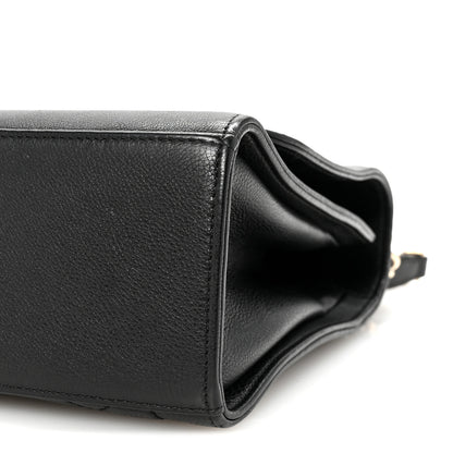 Chanel Grained Calfskin Quilted Large Label Click Flap Bag Black 10 of 10