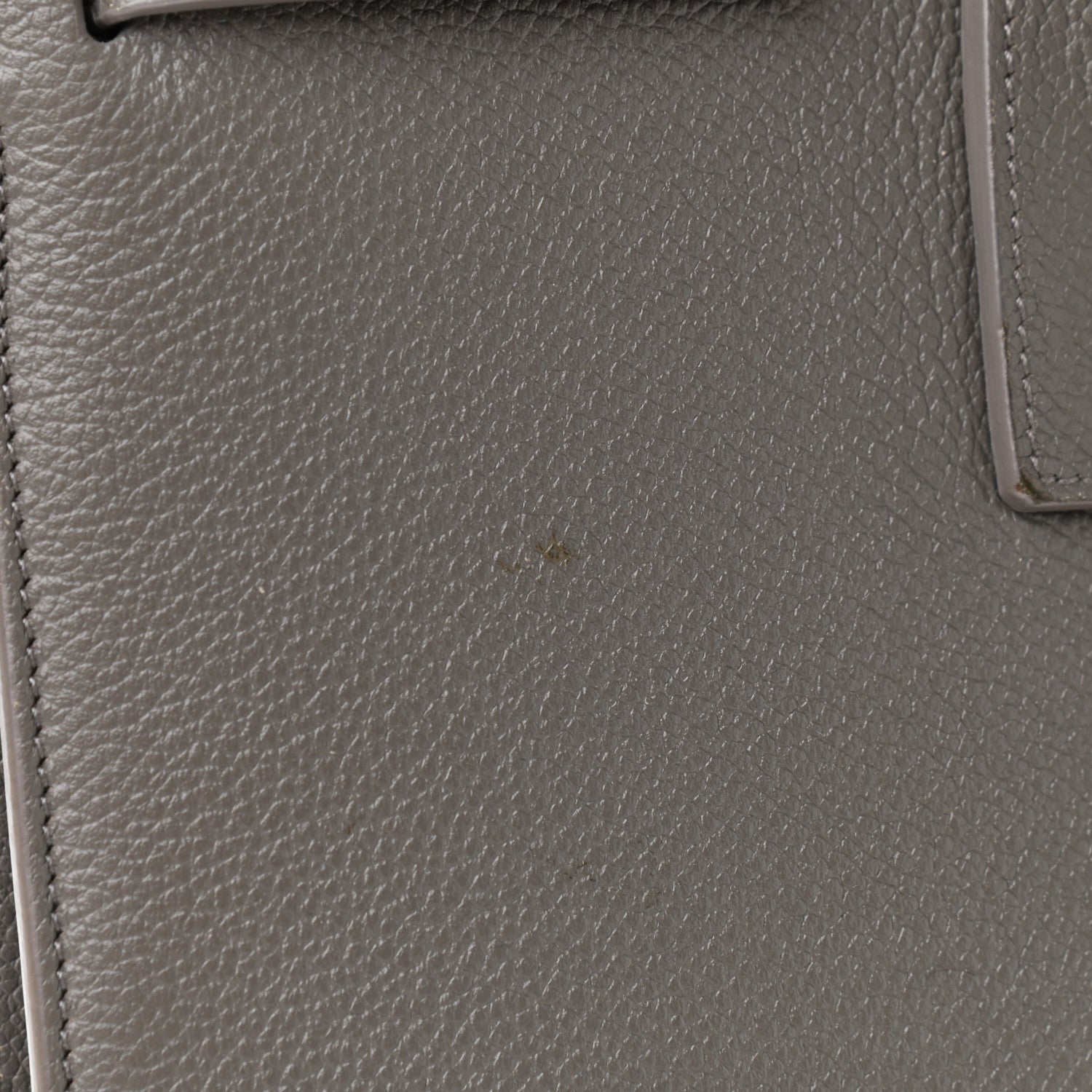 Saint Laurent Grained Calfskin Small Sac De Jour Grey 8 of 12