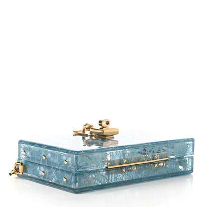 Dolce & Gabbana Plexiglass Dolce Box Clutch Blue 4 of 9