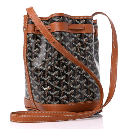 Goyard Goyardine Petit Flot Bucket Bag PM Black Gold 3 of 8