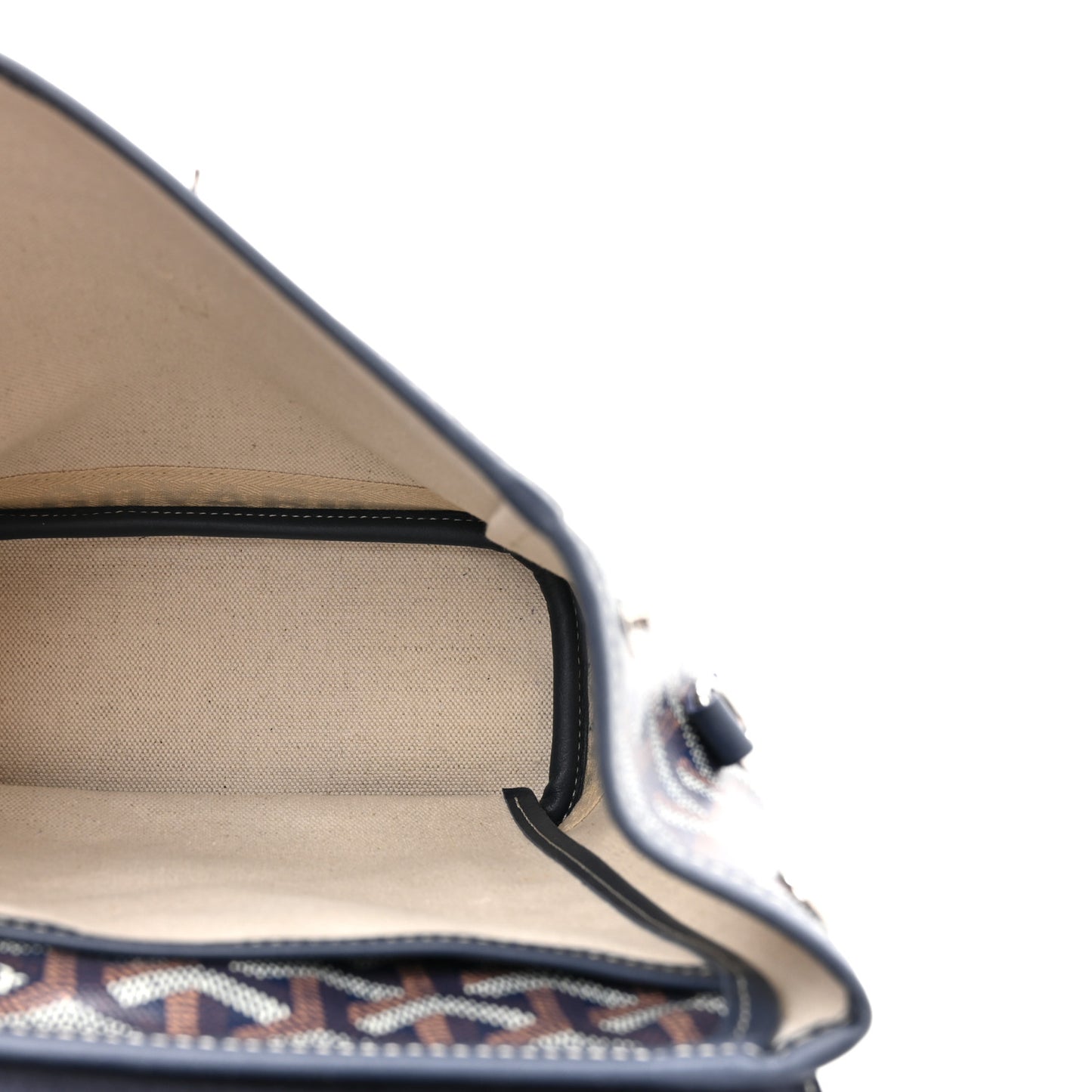 Goyardine Calfskin Mini Alpin Backpack Navy