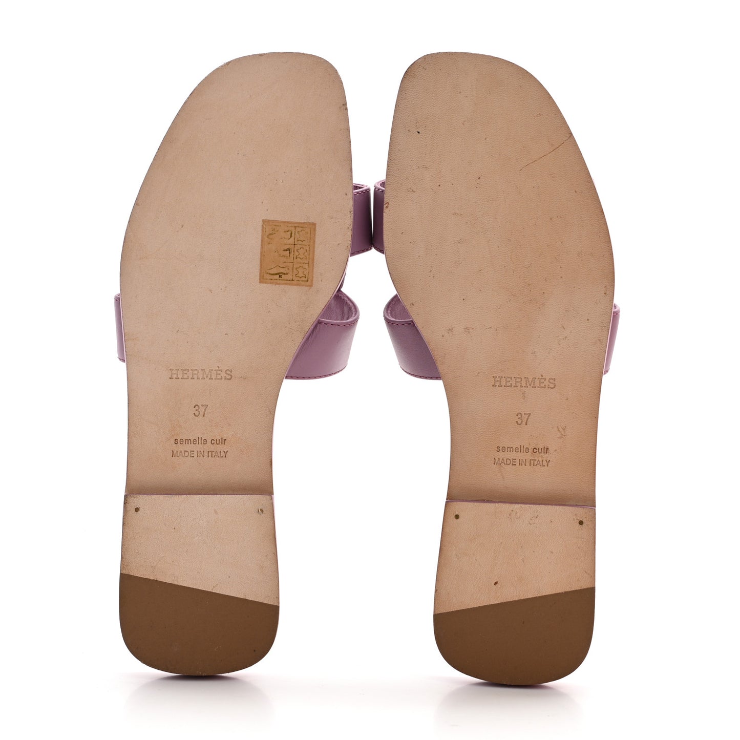 Calfskin Oran Sandals 37 Bruyère