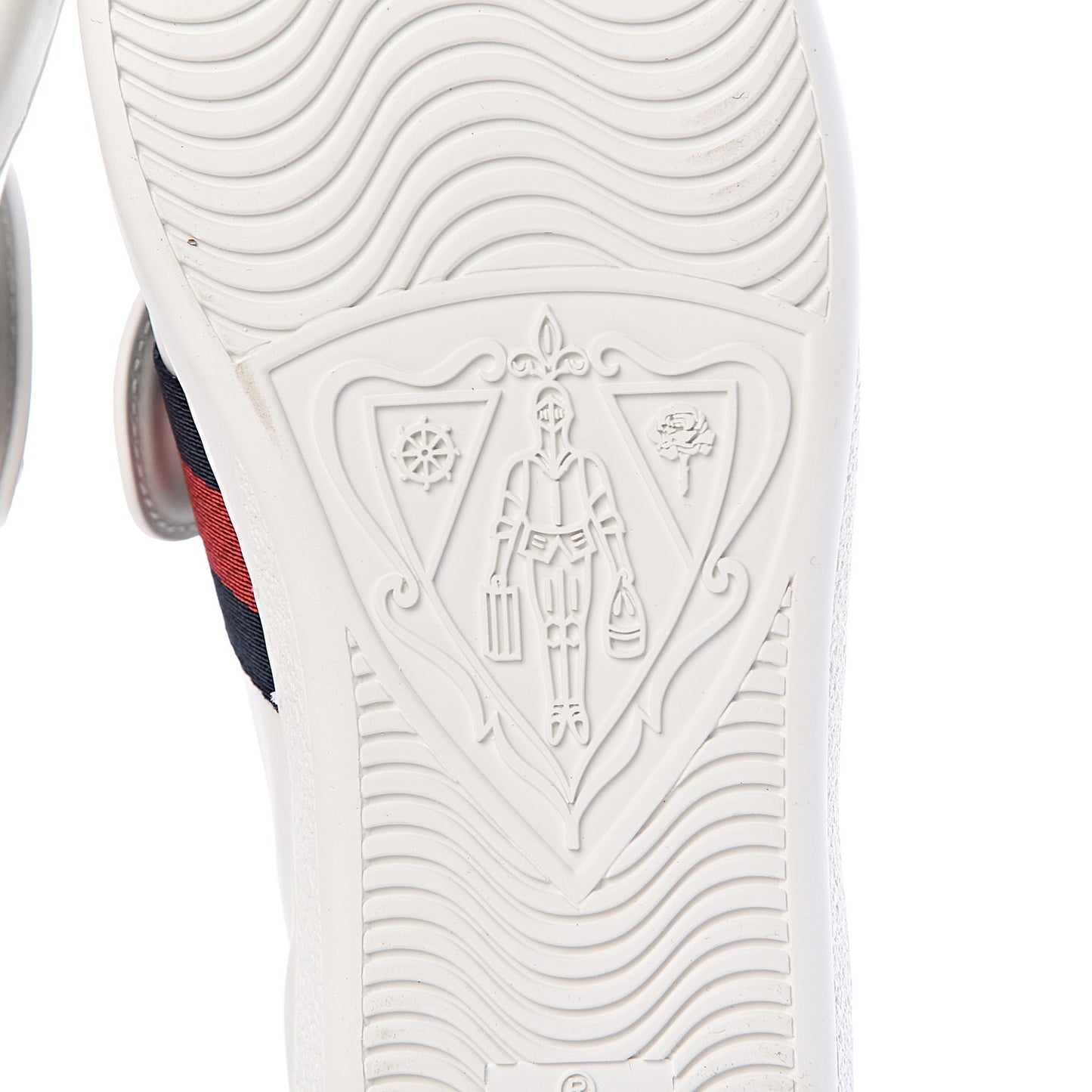 Calfskin Ayers Web Blind for Love Embroidered Womens Ace Sneakers 34.5 White