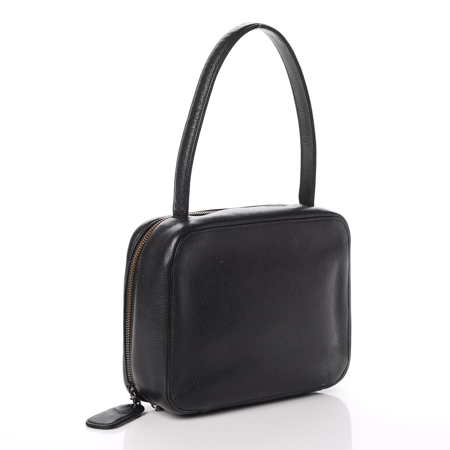 Chanel Calfskin CC Top Handle Bag Black 3 of 15