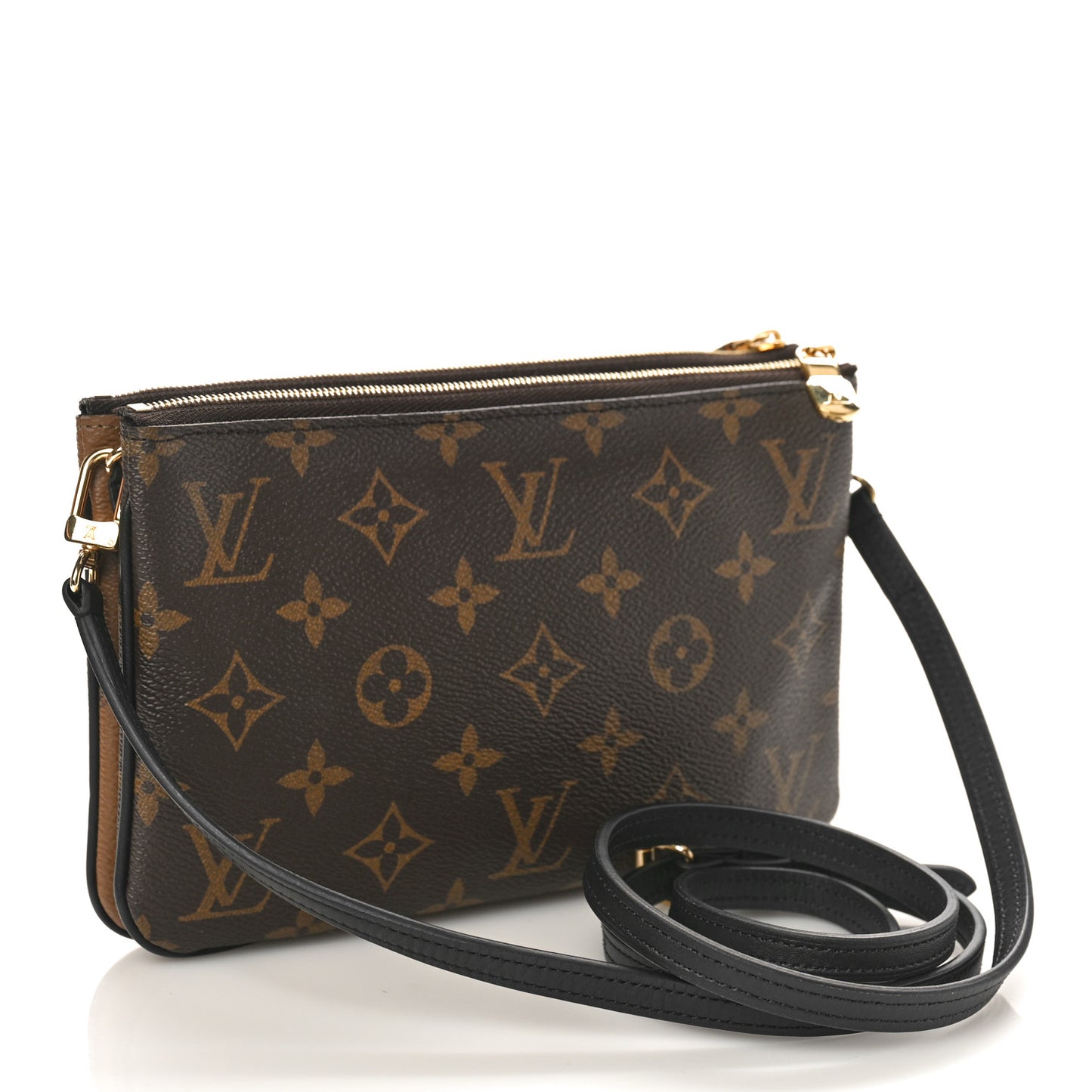 Reverse Monogram Giant Double Zip Pochette