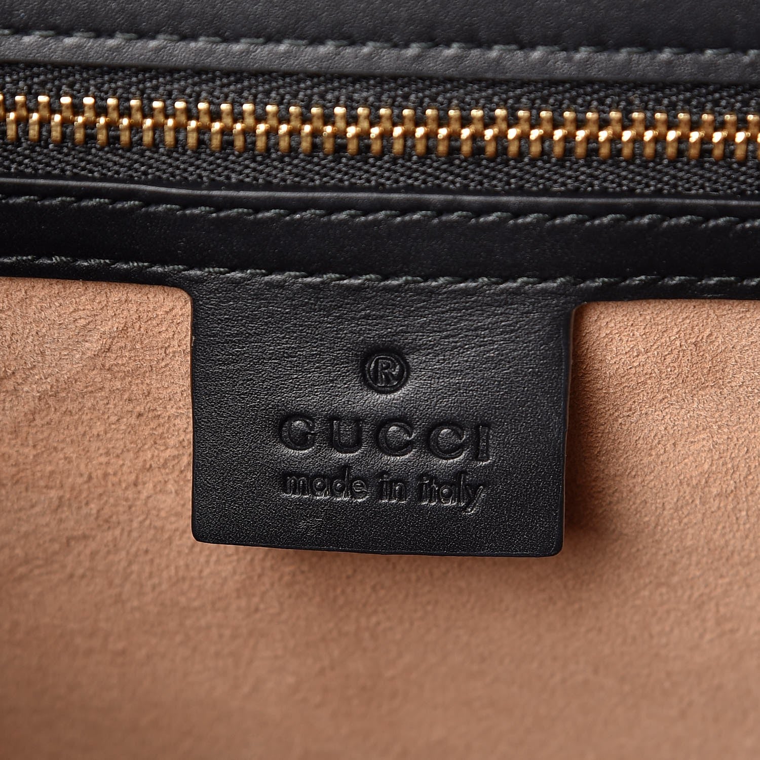 Gucci Calfskin Medium Sylvie Top Handle Bag Black 6 of 7