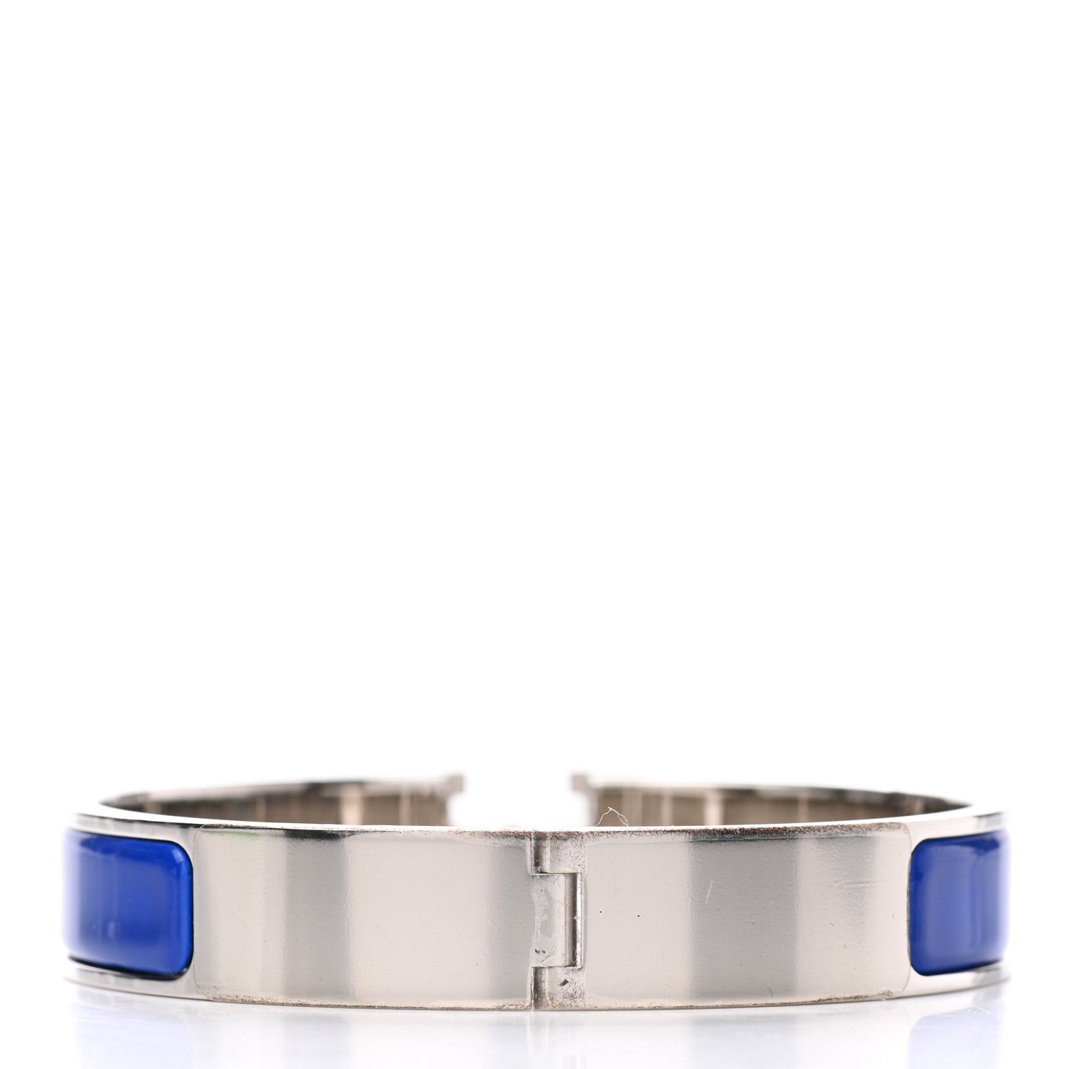 Hermes Narrow Enamel Clic Clac H Bracelet PM Bleu Royal 3 of 4