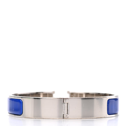 Hermes Narrow Enamel Clic Clac H Bracelet PM Bleu Royal 3 of 4