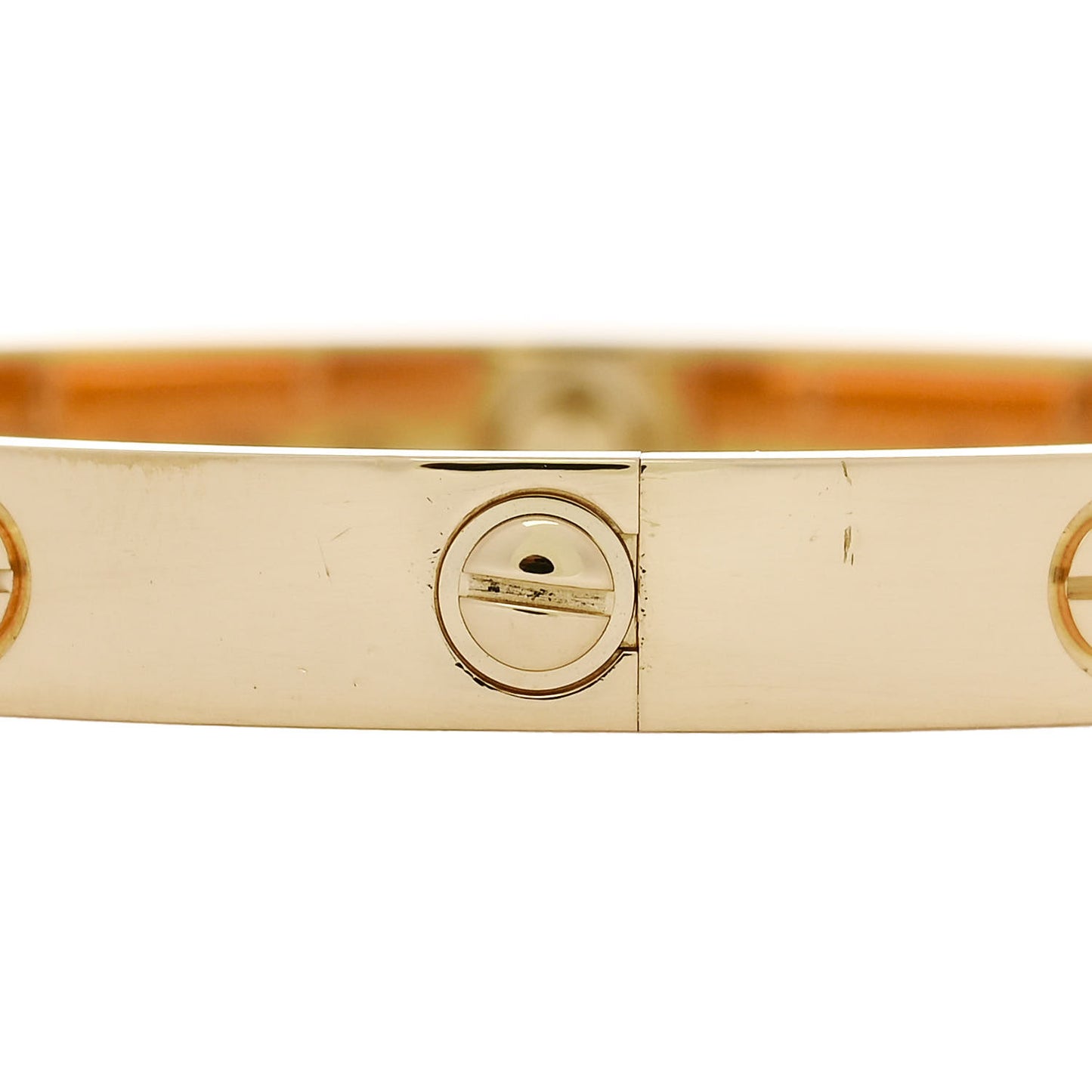 18K Yellow Gold 4 Diamond LOVE Bracelet 16