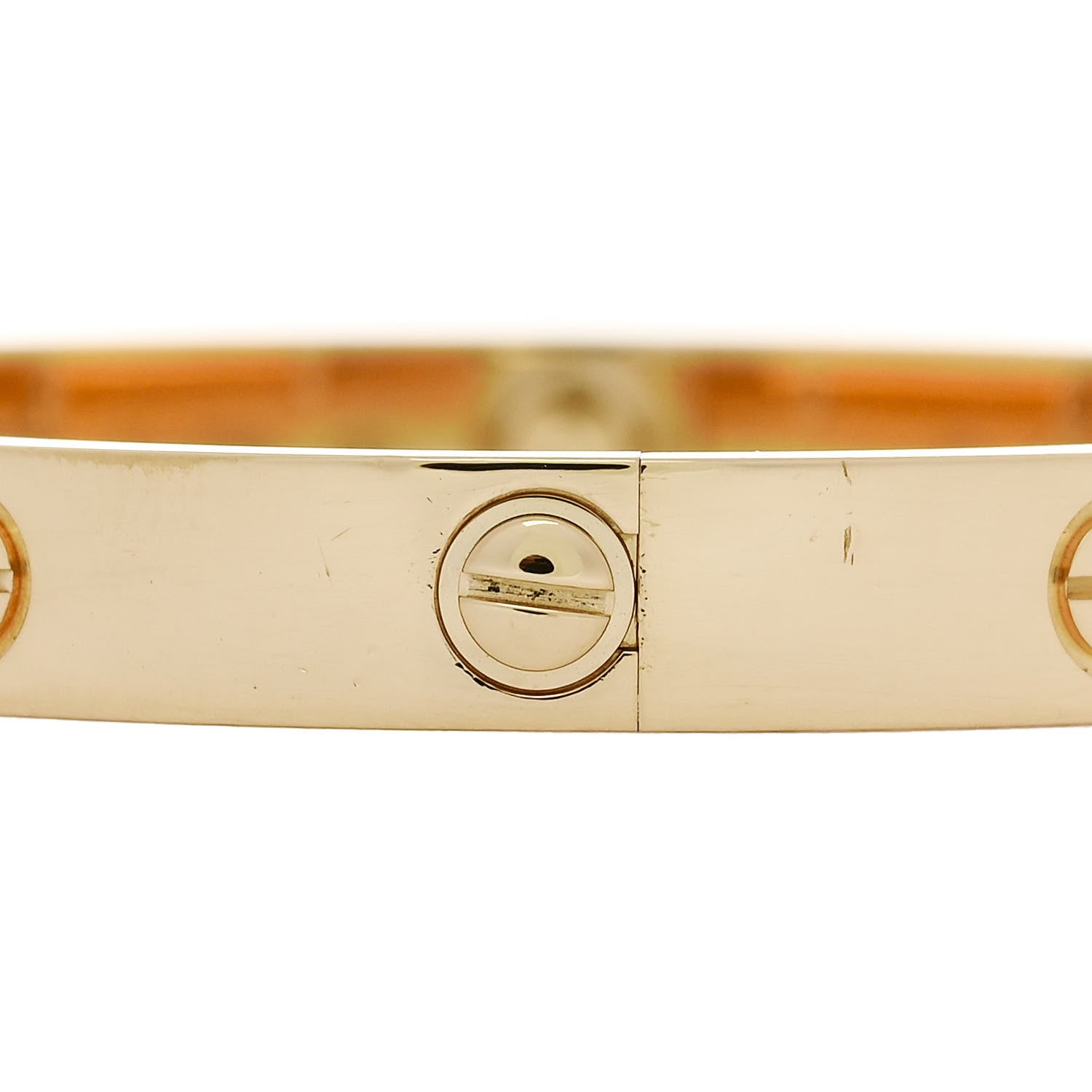 Cartier 18K Yellow Gold 4 Diamond LOVE Bracelet 16 5 of 9