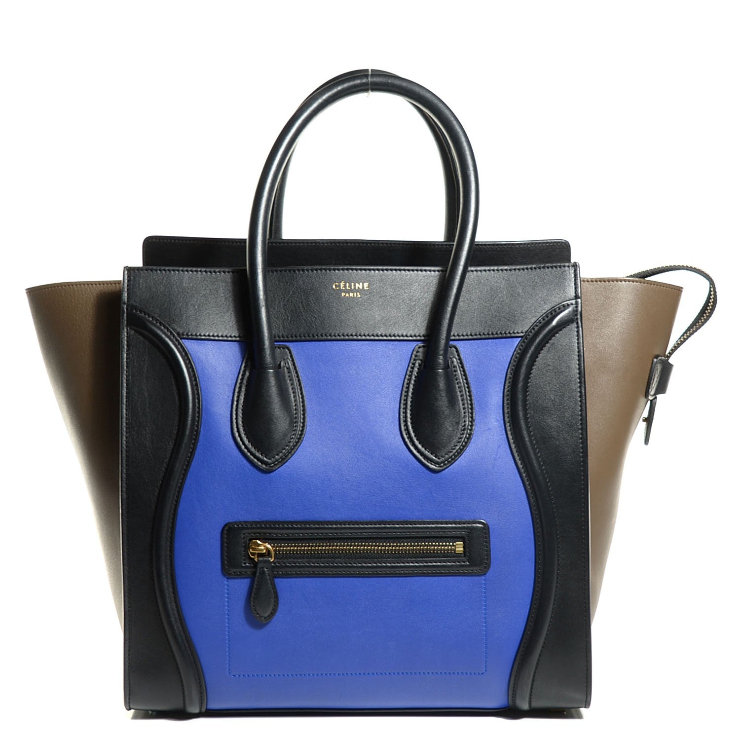 Celine Smooth Calfskin Mini Tri-Color Luggage Indigo 1 of 7