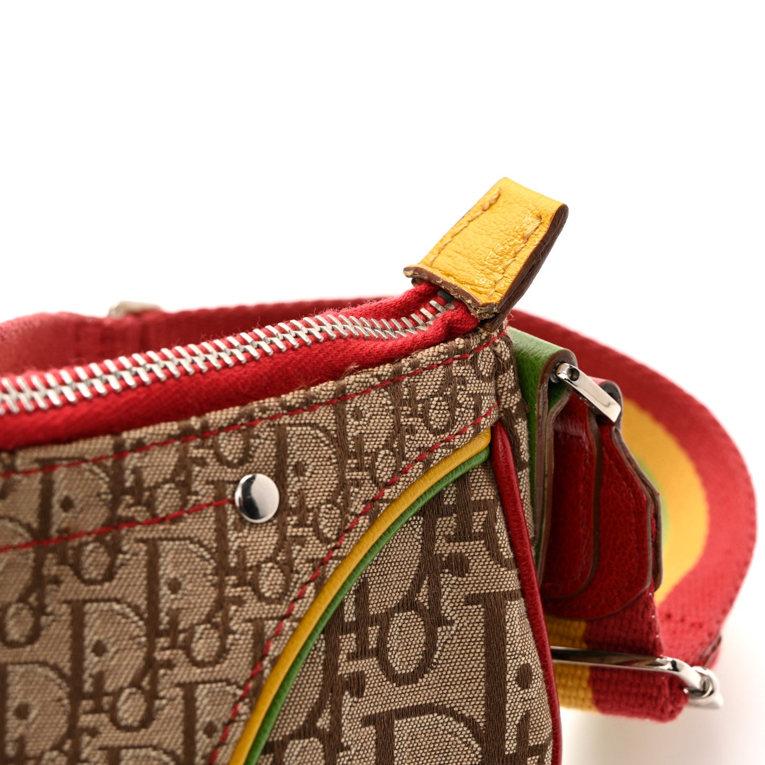 Christian Dior Monogram Rasta Saddle Pochette Beige 16 of 16