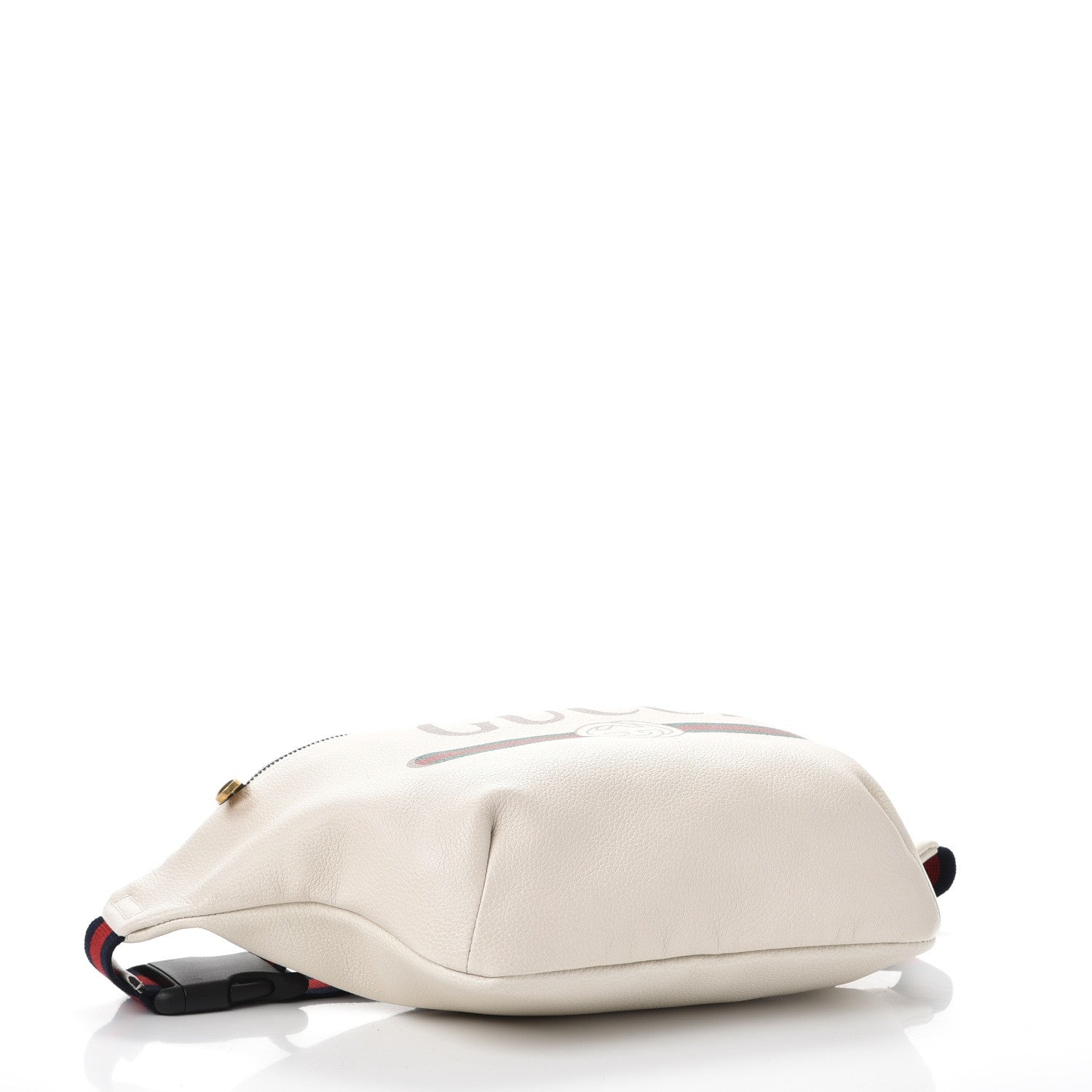 Gucci Grained Calfskin Logo Belt Bag White 4 of 8
