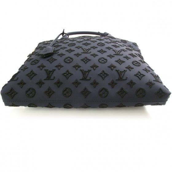 Louis Vuitton Monogram Addiction Vertical Lockit MM Blue 4 of 8